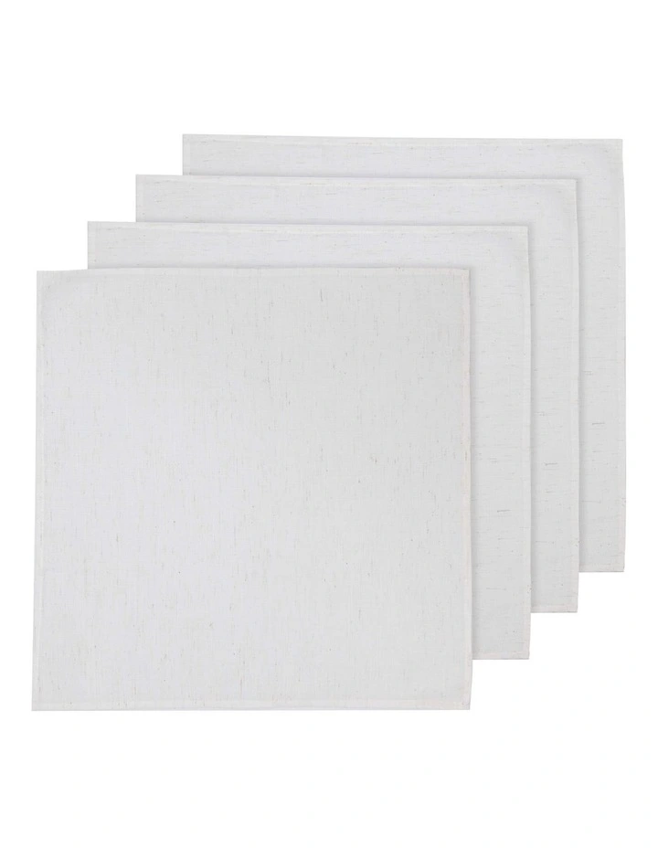 Seno Napkins 4 Pack in White