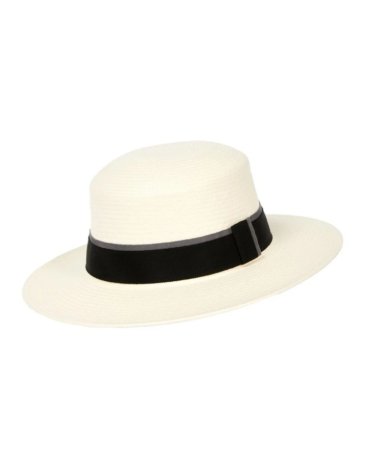 Maui Round Crown Hat in White