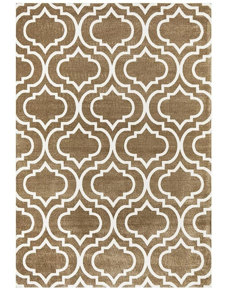 City Modern Trelliss Design Rug in Ash