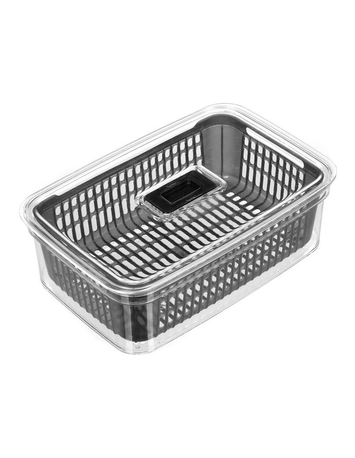 Crystal 4.7L Plastic Vegetable Storer Fridge Container Assorted