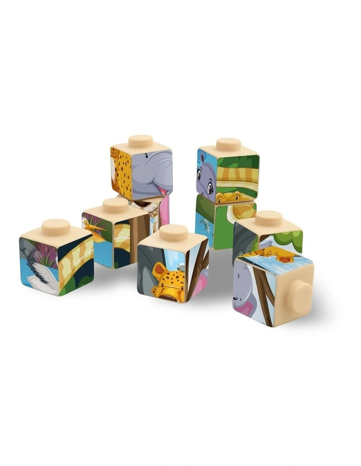 4-in-1 Safari Soft Puzzle Blocks