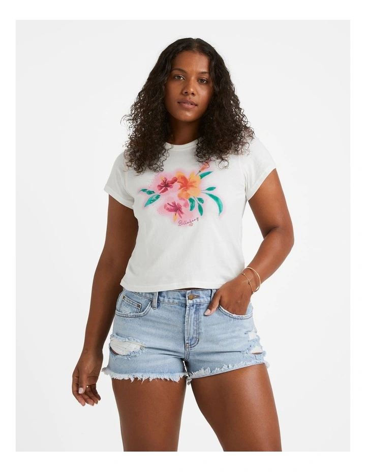 Sweet Meadow T-shirt in Salt Crystal