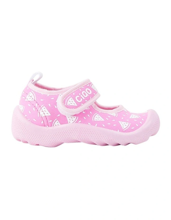 Beach Watermelon Sandals in Pink/White