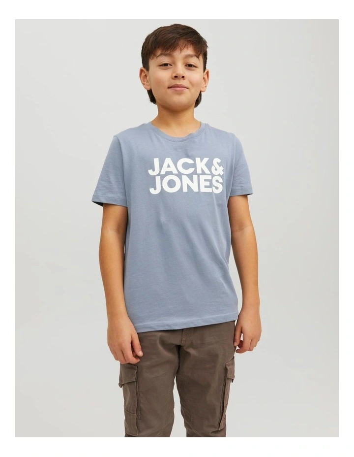 Corp Logo T-shirt in Flint Stone