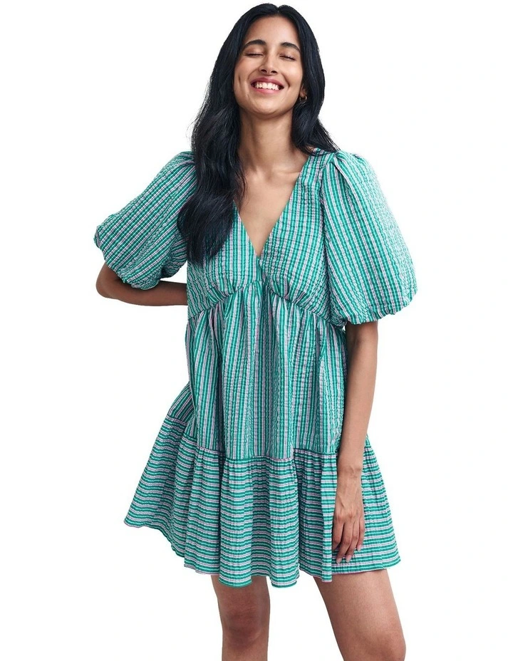 Vienna Mini Dress in Blue
