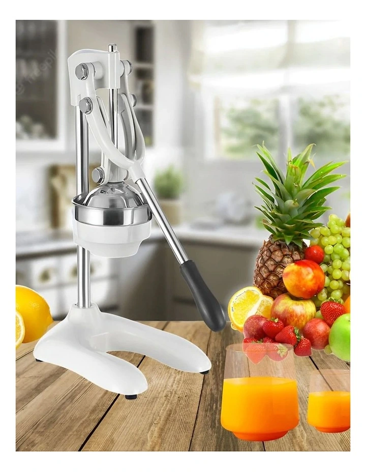 Stainless Steel Manual Juicer in White