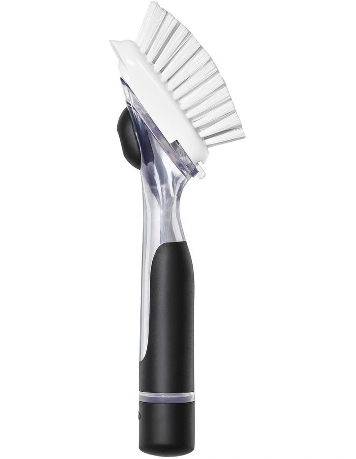 Soap Dispensing Dish Brush in Black
