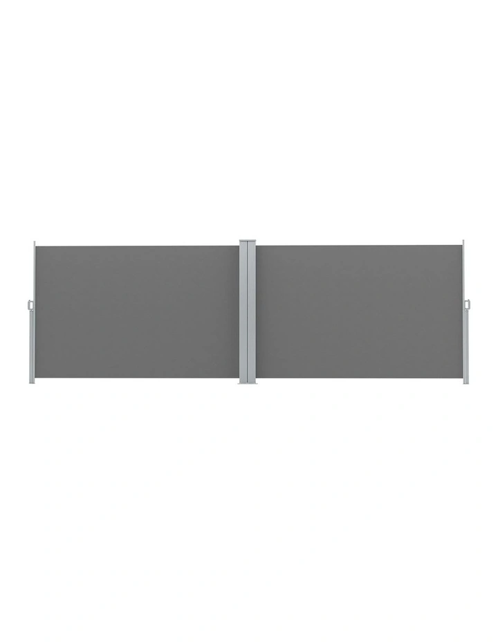 Side Awning Sun Shade Outdoor Retractable Privacy Screen 1.8X6M in Grey