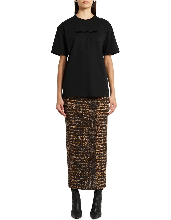 Anonymous Tee in Noir