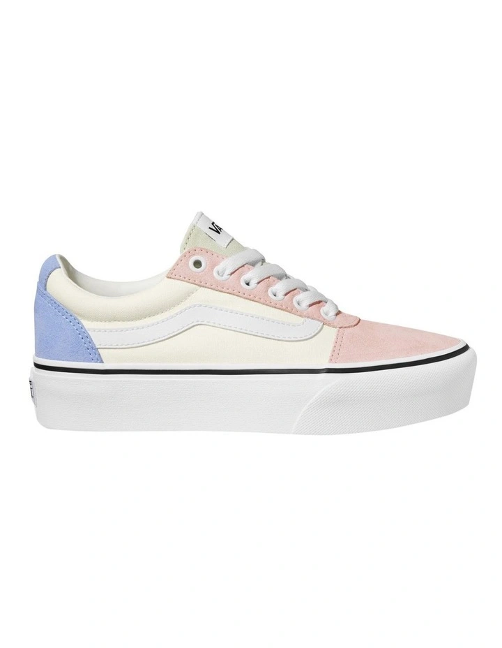 Ward Platform Shoes in Colour Block