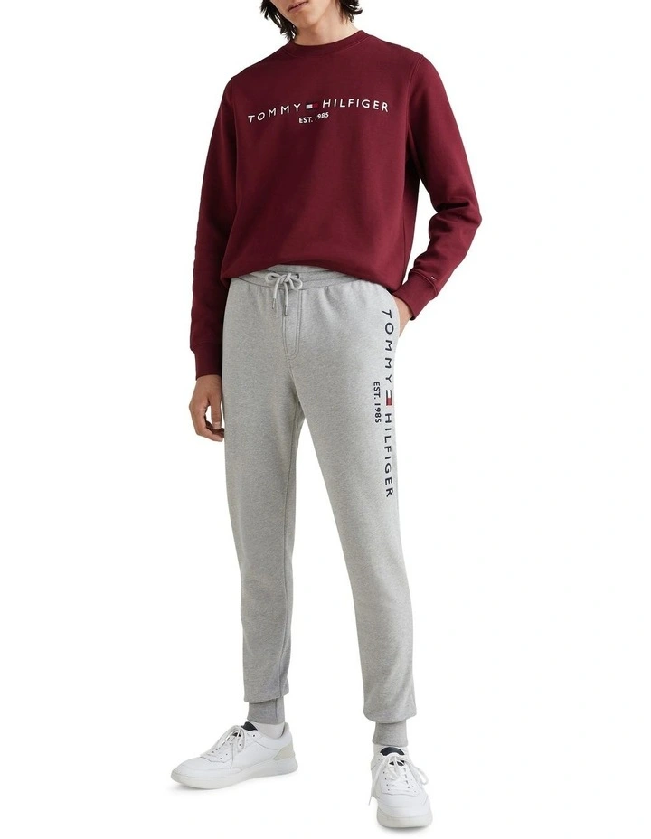 Logo Tapered Joggers in Grey