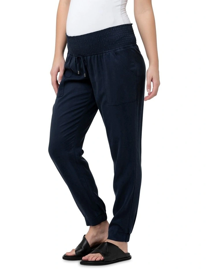 Tencel Off Duty Pant in Blue