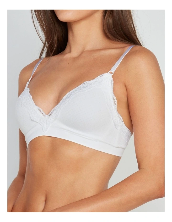 Nikki Soft Cup Bra in White