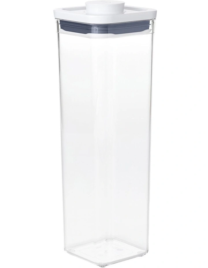 Pop Tall Small Square Container 2.1L in White