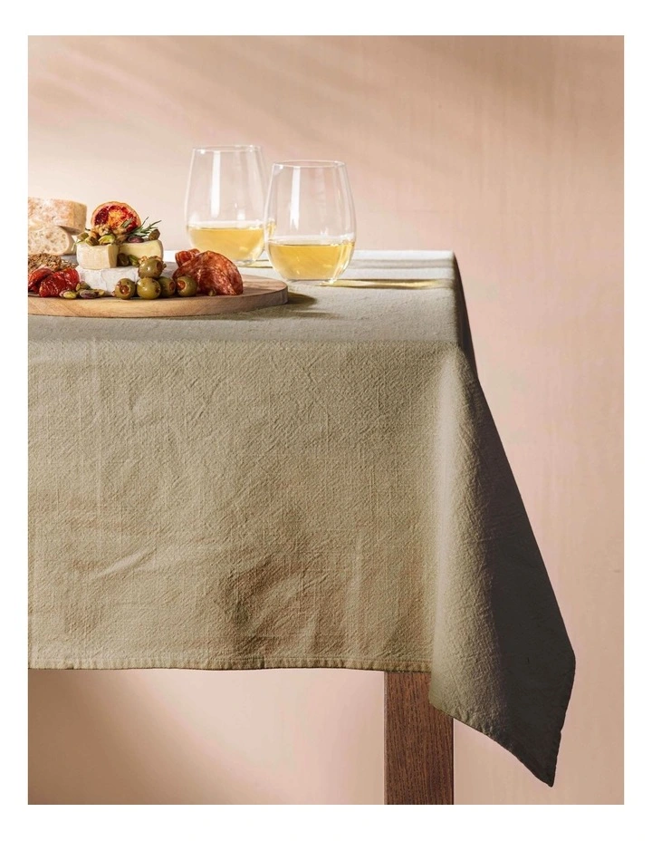 Gibson Tablecloth 300cm in Oatmeal