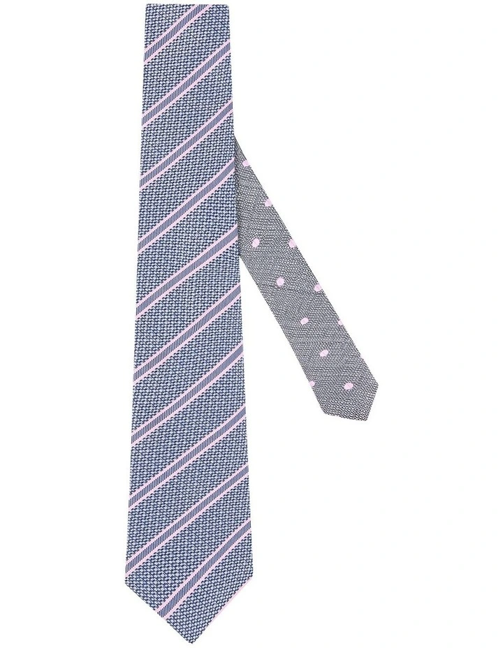 Celon Tie in Navy Pink