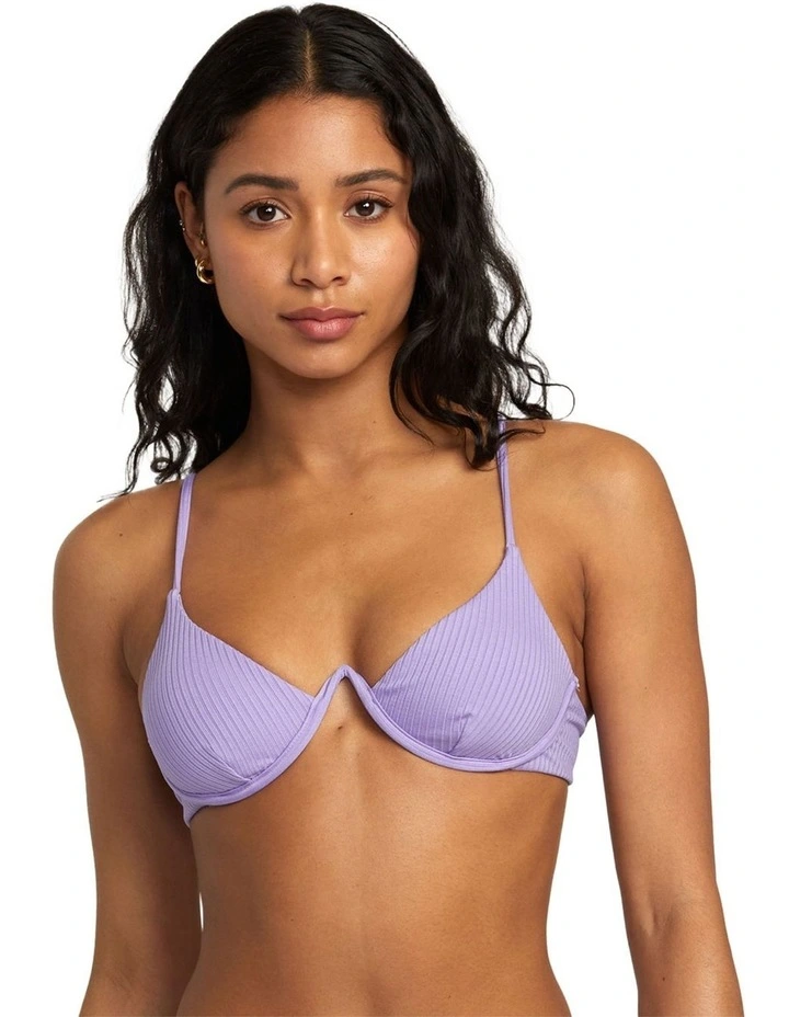Second Life Invert V Wire Bra Bikini Top in Purple