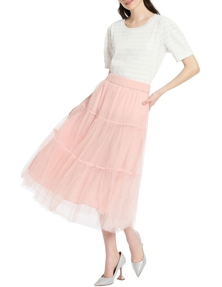 Tulle Of Us Skirt in Champagne