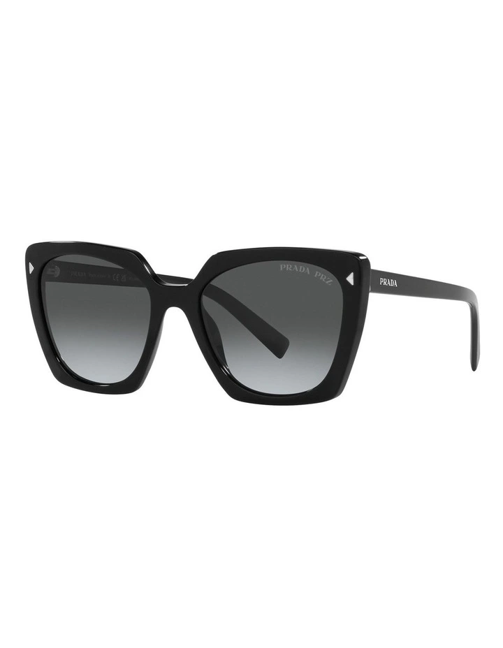 PR 23ZS Polarised Sunglasses in Black