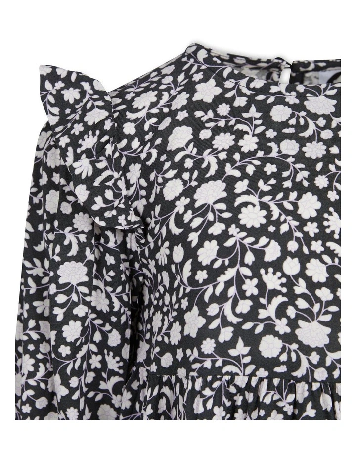Gabby Frill Dress (3-7 Years) in Print
