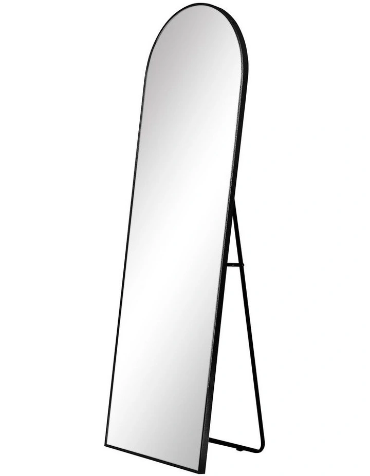 Cindy Arched Standing Full Length Mirror 165cm Black