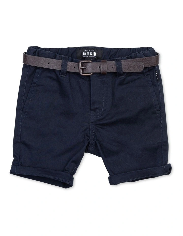 Cuba Chino Short (0-2 years) in Navy