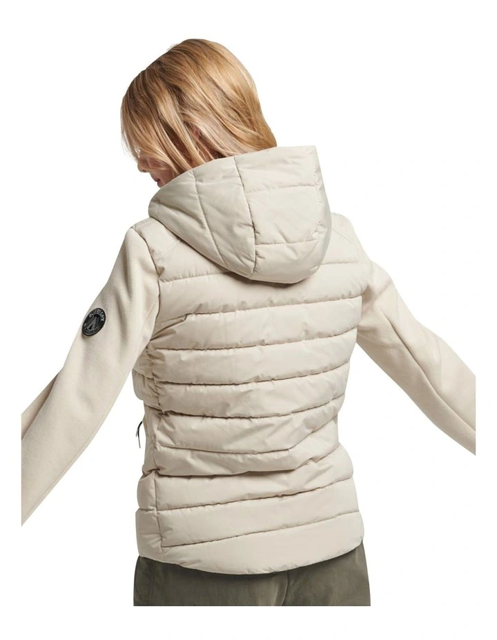 Hood Storm Hybrid Padded jacket in Pelican Beige