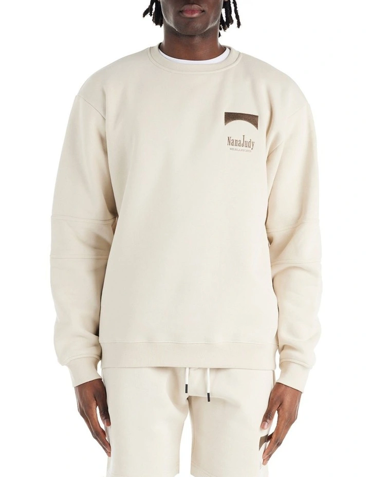 Sierra Crew Neck Sweater in Bone