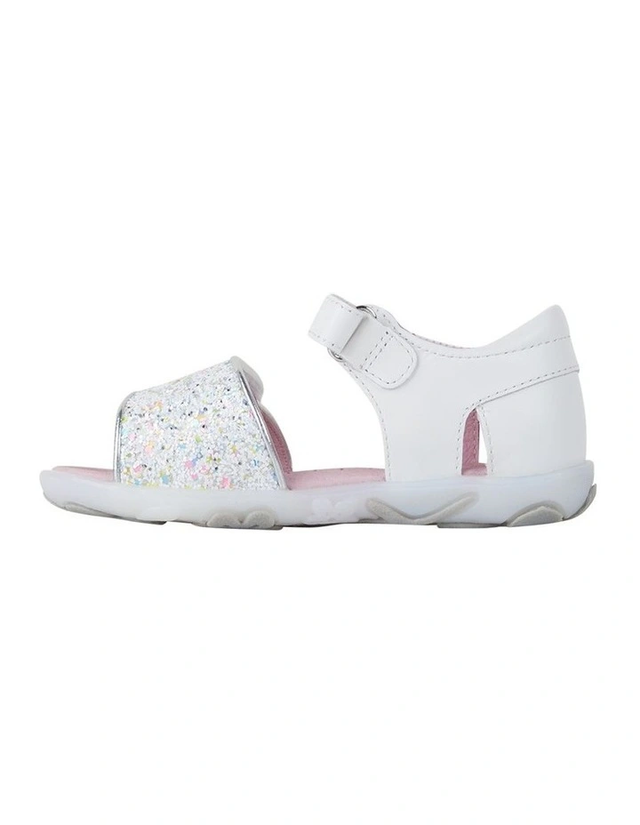 Glitz Sandals In White