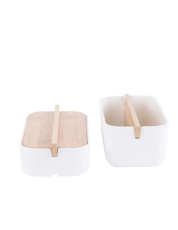 Bamboo Fiber Jewellery Box Set in Natural
