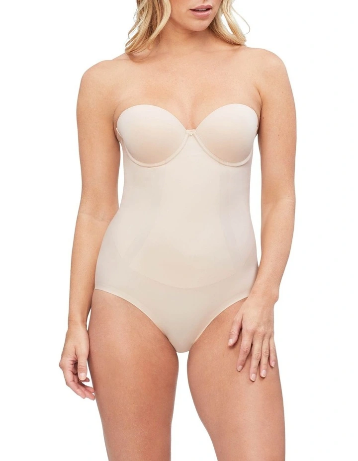 Body Define Strapless Bodysuit in Warm Taupe