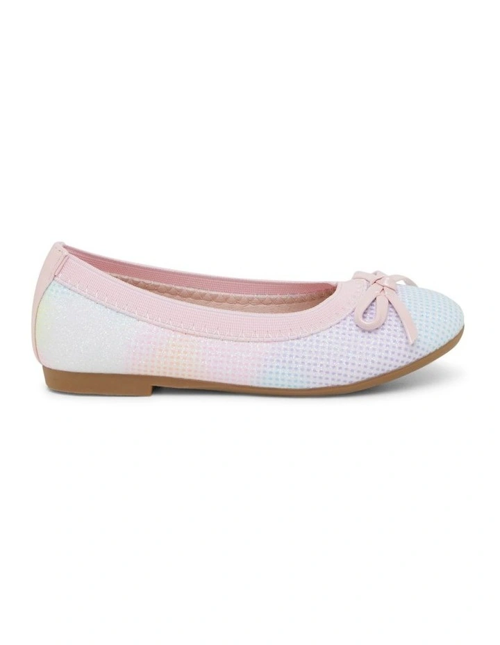 Cherry Glitter Ballet Shoes in Rainbow