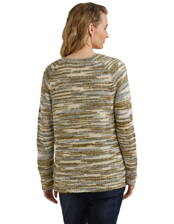 Spacedye Jumper in Sage Mix