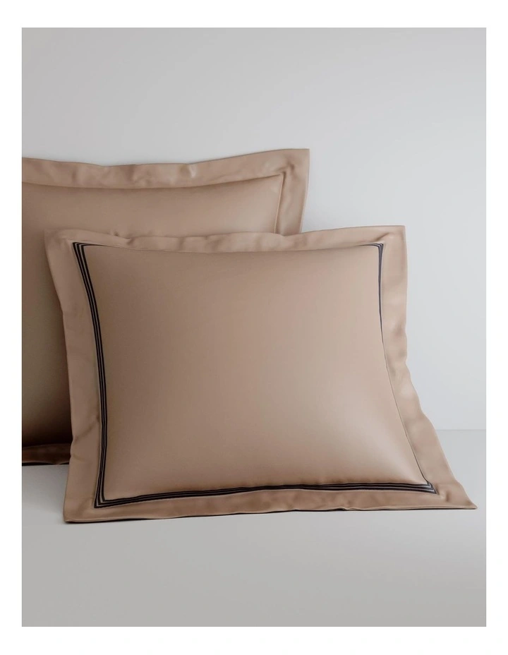 Palais Lux Tailored European Pillowcase in Mocha