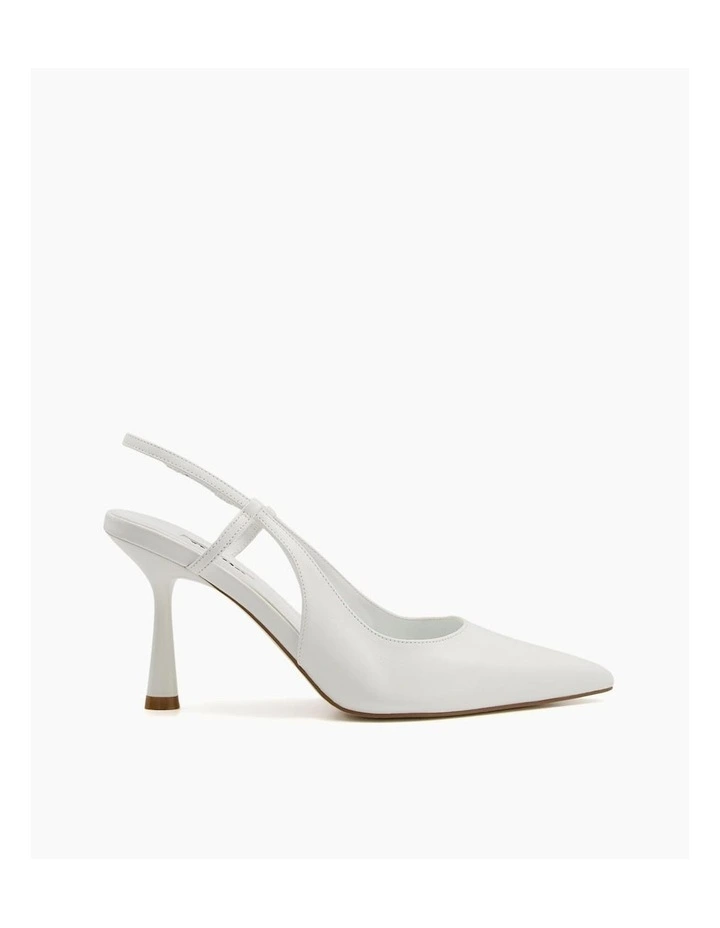 Cabanna Slingback Heel in White