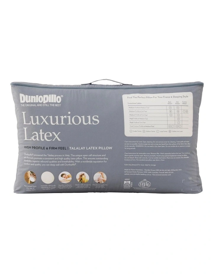 Luxurious Latex High Profile & Firm Feel in White
