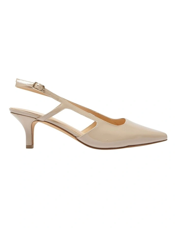Nessa Heeled Shoes in Nude Patent