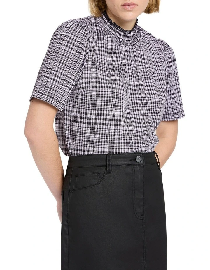 Whitney Plaid Top in Homecoming Multi