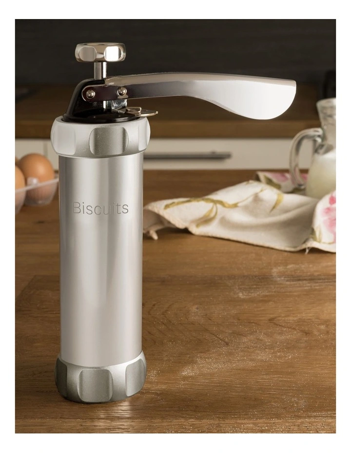 Design Biscuit Press Set of 20 Silver