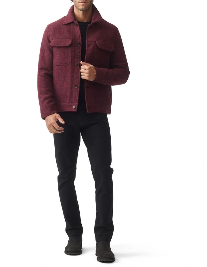 Park Island Jacket in Burgundy