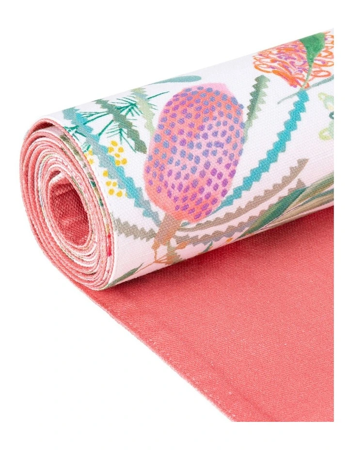 Royal Botanic Gardens Native Blooms Cotton Runner 150x33cm in Multi