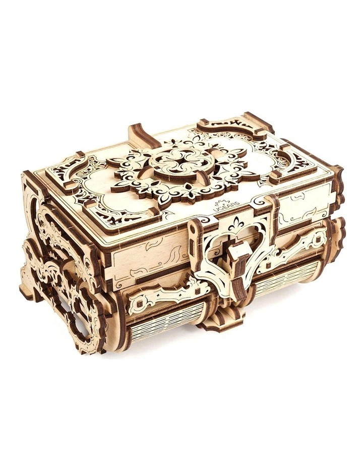 Antique Box 185 Piece Wooden 3D Puzzle Gift Set
