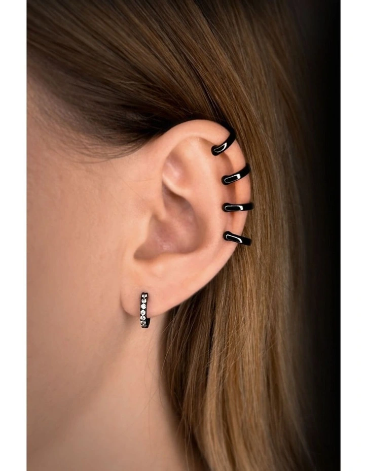 Edge Alchemy Ear Cuff in Black