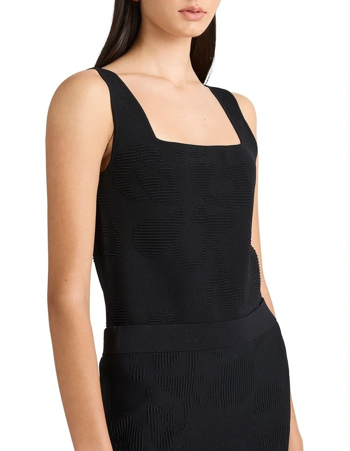 Marilyn Knit Tank in Black