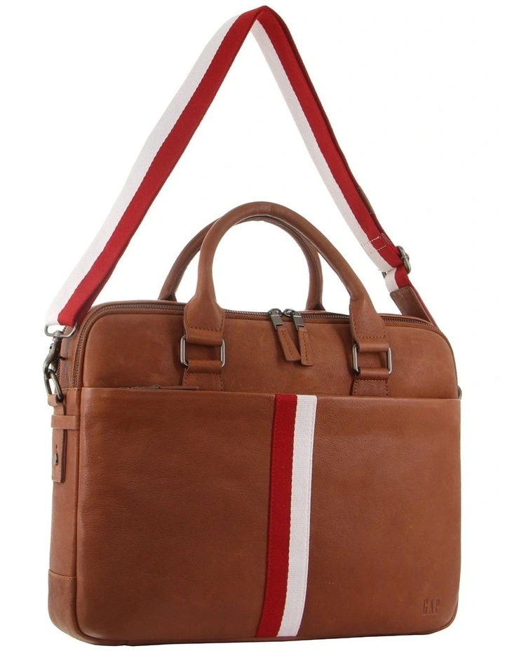 Leather Business/Computer Bag in Tan