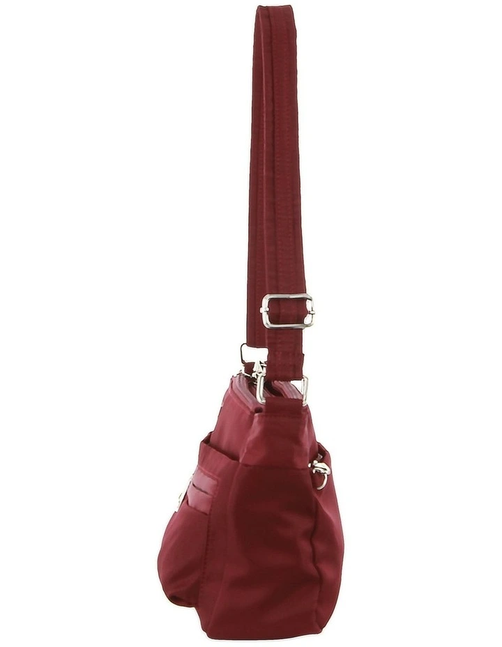 Anti-Theft Cross-Body Bag in Wine