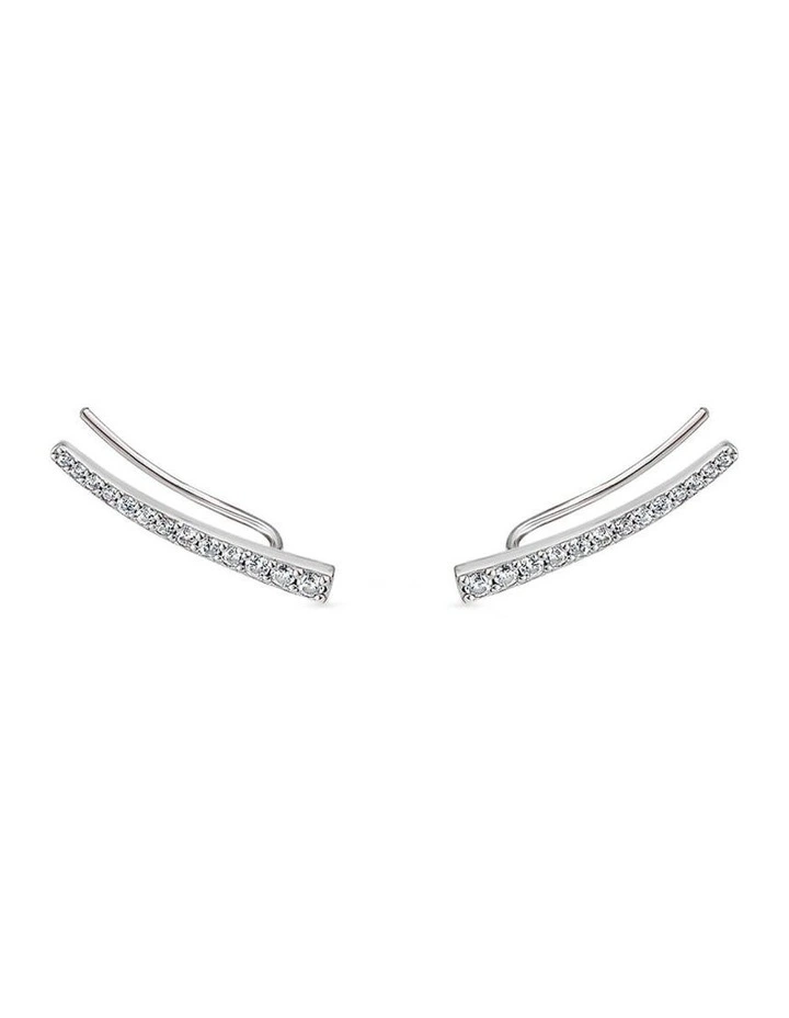 Naked Ear Climber in Silver