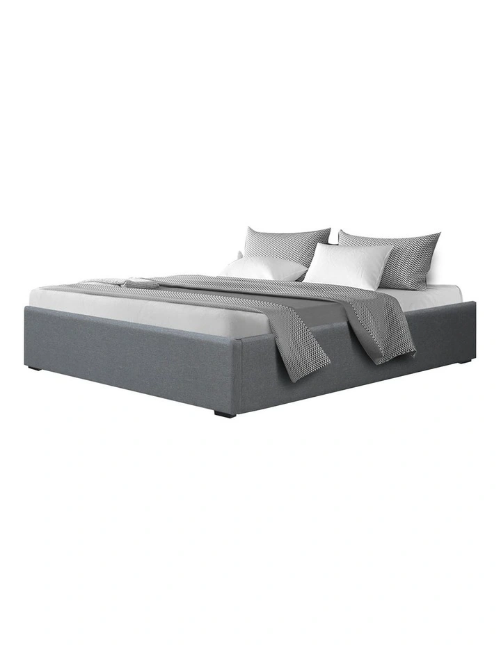 Toki Gas Lift King Bed Frame in Grey