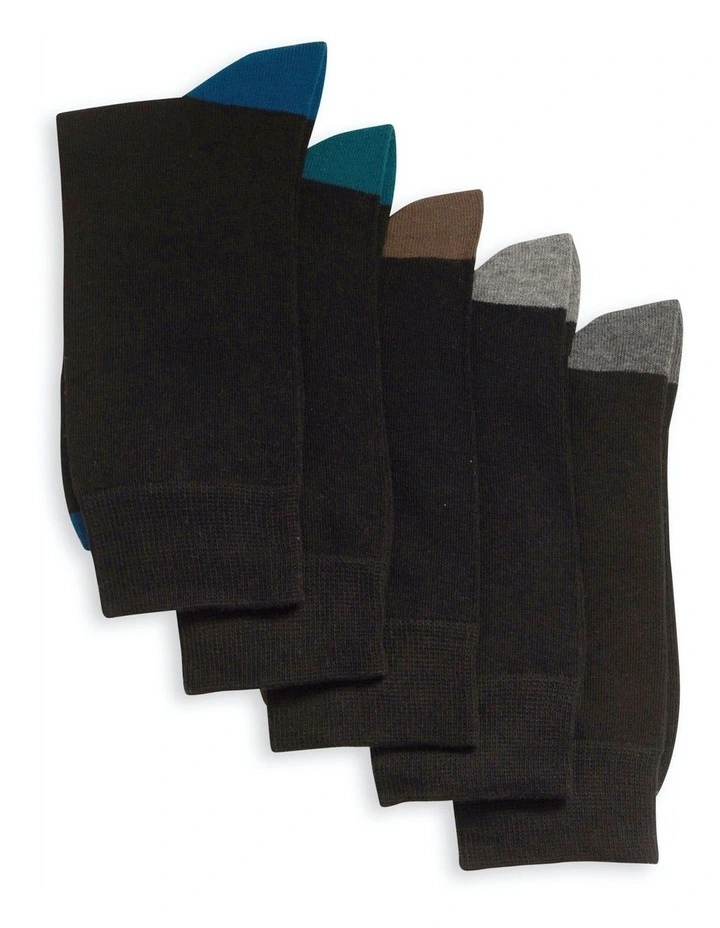 Business Crew Socks 20 Pack in Black