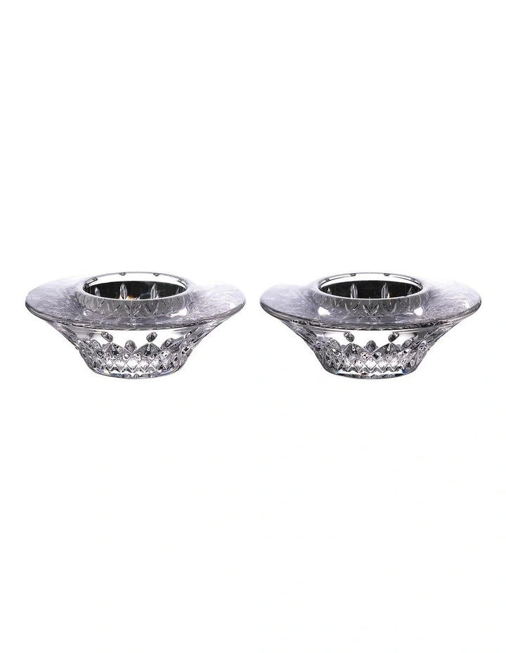 Lismore Votive Pair 10cm in Clear